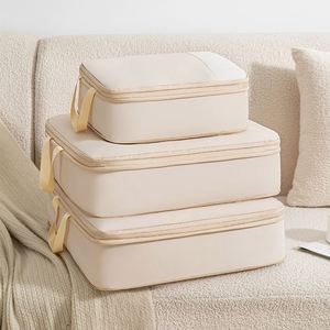Juego de 3 Organizadores de Equipaje Ligeros de Dacrón, Estilo Deportivo, para Viajes, Incluye Bolsa de Lona - Product Image 1