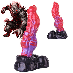Dildo de succión con diseño de lobo explosivo y púas, estimulador de punto G, masturbador femenino, juguete sexual multiusos, plug anal - Product Image 1