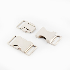 Boucle à dégagement latéral en alliage de zinc argenté, accessoires pour sacs, durable, résistant à l'usure K540 - Product Image 1
