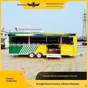 Carrito de Comida Móvil Multifuncional para Comunitarios, Supermercado Móvil, Puesto de Mercado Nocturno, Carrito Gourmet - Product Image 2