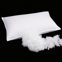 Oreiller de lit en mousse à mémoire de forme de densité moyenne, alternative au duvet, blanc, 1000g, personnalisé en gros, pour dormeurs sur le dos et sur le côté