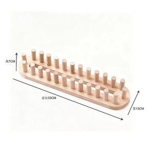 Telar de madera maciza para tejer mantas, herramienta artesanal hecha a mano para proyectos de tejido - Product Image 4