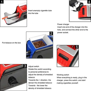 Máquina Electrónica Automática para Hacer <span class=keywords><strong>Cigarrillos</strong></span> de Tabaco, Tubo de 6 mm y 8 mm, Máquina para Llenar y Enrollar <span class=keywords><strong>Cigarrillos</strong></span> - Product Image 2