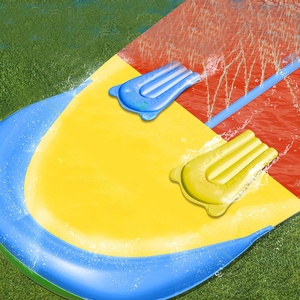 Toboggan aquatique gonflable double pour enfants et adultes, jeux d'<span class=keywords><strong>eau</strong></span> d'été pour jardin extérieur - Product Image 4