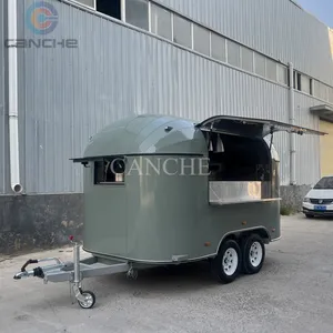 Camion de restauration personnalisé avec armoire de cuisine intégrée et poubelles, chariot à pizzas, remorque alimentaire mobile - Product Image 6