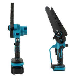 Scie à chaîne électrique portative 6/8'' multifonctionnelle pour la maison, la coupe de bois, le travail du bois et le jardinage, scie à chaîne au lithium - Product Image 5