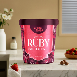 Premium Halal Ruby <b>Chocolate</b> Pasty Semi-Sweet Jam & Biscuit Nut Cream Dried Cranberry Choco Crunch Tea Bar Candy - Product Image 2