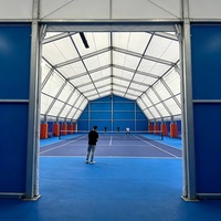 Tente de padel à grande portée anti-vent en aluminium pour compétition professionnelle de padel