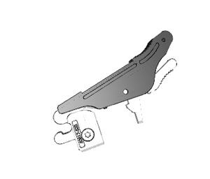 Poignée Schroff ATCA IEA avec ressort, style plongeur, supérieur 20818-121 20818-122 - Product Image 4