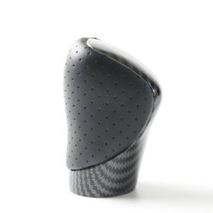 Pommeau de levier de vitesse de voiture en cuir perforé, ajustement ergonomique pour Lexus ESNX260, plastique PU - Product Image 1