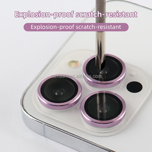 Anti-scrath 9h cubierta completa CD textura Cámara ojos anillo de Metal lente de cámara Protector De Camara para <span class=keywords><strong>iPhone</strong></span> 11 <span class=keywords><strong>12</strong></span> 13 14 15 16 <span class=keywords><strong>Pro</strong></span> <span class=keywords><strong>Max</strong></span> - Product Image 2