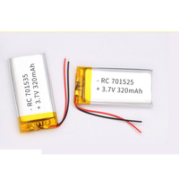 Batterie rechargeable Apower Lipo 701535 3.7v 320mah Lithium Polymère Protection IP65 Empilable - Vente Flash