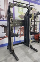 Utilisation à domicile commerciale en acier Smith Machine Power Rack Attachement Multi-Fonction Squat Rack Cage Musculation Triceps Poitrine
