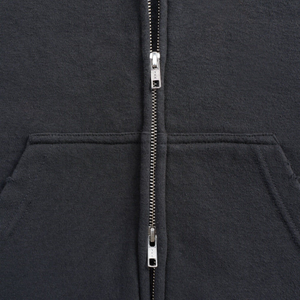 Sweat à <span class=keywords><strong>capuche</strong></span> zippé pour <span class=keywords><strong>homme</strong></span>, 400 grammes, coupe classique, en molleton bouclette, avec fermeture éclair intégrale, effet délavé à l'acide, style vintage - Product Image 6