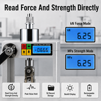 Testeur d'adhérence numérique pour murs extérieurs 10KN, dispositif portable de mesure de résistance à la déchirure des revêtements d'isolation et de carrelage par hydraulique