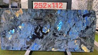 Granit exotique brésilien naturel Lemurain Blue Table Top cuisine Carrelages de sol de luxe Labrador Blue Granit pour dessus de table