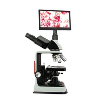 EOC Laboratory Digital Optics Microscope with LED Light Source 1000X 1600X 4K Biological LCD Screen for Student School Labs