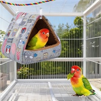 Hamac d'hiver de luxe en peluche pour oiseaux, plateforme chaude, pour perruches et autres oiseaux de petite taille, nid en polyester, niche d'extérieur suspendue, vente en gros