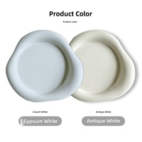 Sous-verre isolant en silicone de qualité alimentaire, texture mate, forme irrégulière épaisse, anti-brûlure