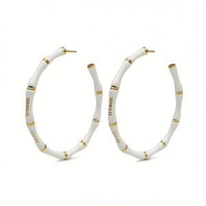 Orecchini a Cerchio Placcati Oro Rabdn per Donna, Classici per Uso Quotidiano E4693 - Product Image 1