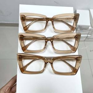 Montures de lunettes épaisses à monture intégrale carrées grises pour hommes et femmes, anti-lumière bleue, motif uni, taille <span class=keywords><strong>extra</strong></span> large, <span class=keywords><strong>protection</strong></span> des yeux - Product Image 5