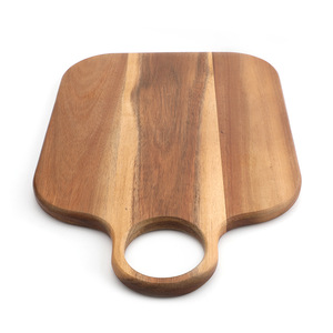 Tabla de cortar de madera de acacia de 1.5 cm de grosor con mango, forma rectangular, para cortar en la cocina, uso doméstico - Product Image 2