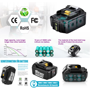 خلايا بطارية عالية الجودة بسعة كاملة MAK-18V-LI-5 بسعة 2 أمبير و<span class=keywords><strong>3</strong></span> أمبير لبطارية MAK 18 فولت LXT طراز Bl1850b وBl1815n ليثيوم - Product Image 5