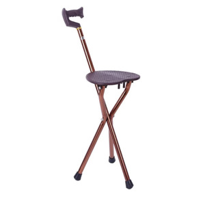 Canne multifonctionnelle en alliage d'aluminium pliable avec siège massant pour personnes âgées, aide à la marche - Product Image 4