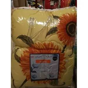 Ensemble de couette King Size Competition Sunflowers, 3 pièces, literie pour la maison toutes saisons - Product Image 3