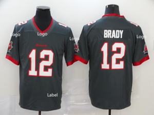 Maglia da Football americano di alta qualità 2025 maglia da Football americano #12 BRADY per ragazzi e uomini - Product Image 3