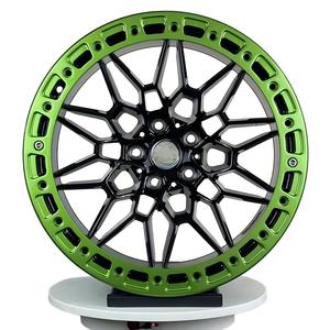 Rines Forjados Monoblock Beadlock Cóncavos Profundos en Verde, Rojo y Negro para BMW 5X112 5X120 17X 10 18X 9 19X9.5/10 - Product Image 1