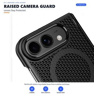 Funda Magnética de Lujo para iPhone Duo con Disipación de Calor y Diseño Calado Mate, con Cubierta Protectora para Carga Inalámbrica por Eje Central - Product Image 6