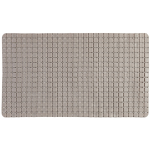 Tapis de douche antidérapant MOSAIC Solid Minimalist Machine Made 40x70cm TAUPE - Product Image 1