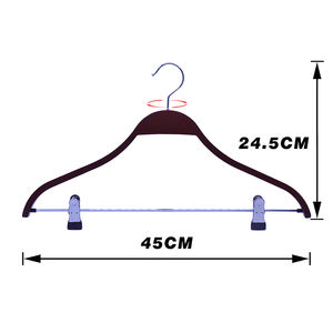 Perchas <span class=keywords><strong>Zara</strong></span> <span class=keywords><strong>de</strong></span> madera <span class=keywords><strong>de</strong></span> 45CM Perchas <span class=keywords><strong>de</strong></span> tienda <span class=keywords><strong>de</strong></span> ropa para hombres adultos - Product Image 3