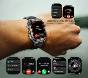 X5 Smart <b>Watch</b> 1.96'' AMOLED Dual-Frequency GPS 5ATM Square Design Silicone Magnetic Sleep Fitness Tracker 100+ Sports Modes - Product Image 6