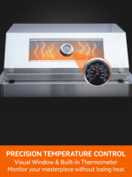 Parrilla de Carbón de Acero Inoxidable 304 de Alta Calidad, Moderna y de Alta Gama para Fiestas al Aire Libre y Campamentos, Venta Directa de Fábrica