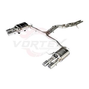 ระบบท่อไอเสียแบบ Catback ยี่ห้อ Vortex Elite ผลิตจากสแตนเลสขัดเงา พร้อมวาล์วควบคุมเสียง และปลายท่อแบบ Quad สำหรับรถยนต์ Audi A7 C8 3.0T ปี 2019-2024 สินค้าคุณภาพเยี่ยม - Product Image 3