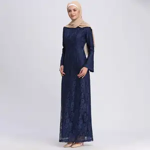 Pakaian Gaya Etnik Muslim, Baju Muslim Abaya Dubai dengan Lengan Panjang, Pakaian Islami untuk Wanita