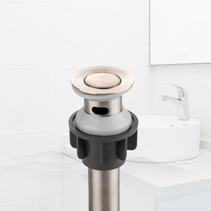 Sifone Moderno in Acciaio Inossidabile per Lavabo, Cestello Filtro Anti-Intasamento con Troppopieno e Scarico Pop-Up - Product Image 2