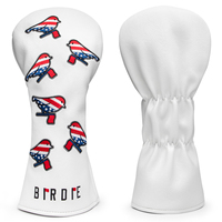 Housse de tête de club de golf avec logo brodé de qualité supérieure, livraison rapide