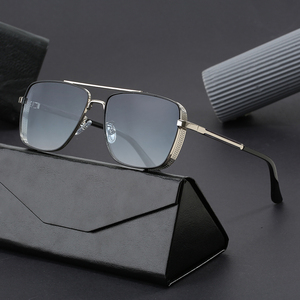 Vintage Square Sunglasses for Men UV400 Protection Gradient Lens Sunglasses Fashion Outdoor Driving <b>Eyewear</b> - Product Image 3