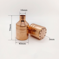 Distributeur de réfrigérant haute pression en cuivre avec filtre à tamis 3-18 trous pour tube capillaire de climatiseur