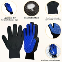 Fournitures pour chats, toilettage, nettoyage, massage, gants de caresse pour chats en silicone, élimination des poils de chien avec 275 pointes en silicone