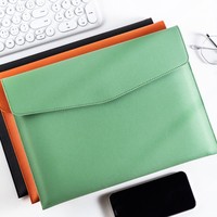 Porte-documents A4 en PU grande capacité, sac de classement de haute qualité, personnalisable avec logo pour réunions, affaires, étudiants, promotion