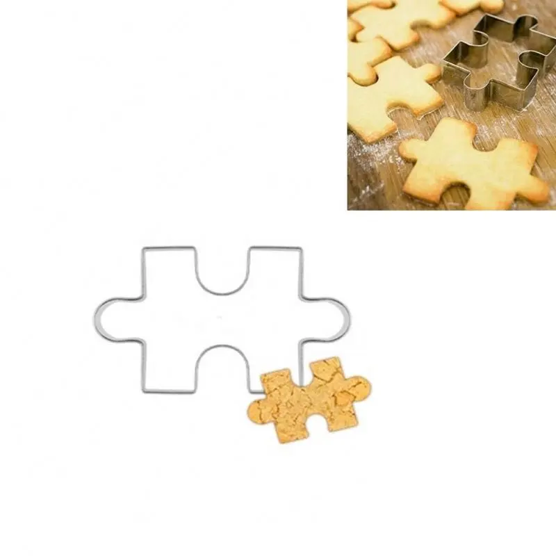 送料無料パズル形シュガークラフトケーキデコレーションフォンダンカッターツールクッキーとマフィンクラフト型ベーキングツール