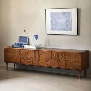 Mueble de TV de <span class=keywords><strong>boj</strong></span> de diseño moderno, aparador, <span class=keywords><strong>muebles</strong></span> de madera para el hogar, bodega, comedor, sala de estar, Zapatero para zona de Bar - Product Image 2