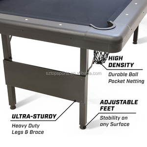 Table à manger de piscine pliable portable de 6 pieds en gros avec <span class=keywords><strong>coussin</strong></span> en laine poche en cuir usage domestique prix bon marché en vente - Product Image 3