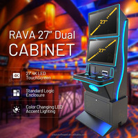 Mesin Game Koin 2026 Desain Baru Layar Ganda 27" Kabinet Logam Multi Game Dengan Papan Permainan Keterampilan Unggulan