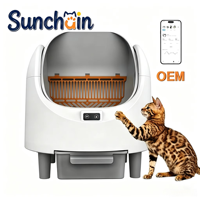 Nouvelle Litière Automatique Intelligente à Couvercle Ouvert Grande Capacité Anti-Odeur Facile à Nettoyer Écologique Électrique pour Plusieurs Chats