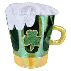 Sombrero Metálico Extra Grande con Diseño de Jarra de Cerveza para el Día de San Patricio, Accesorio para Eventos Temáticos y Desfiles, para Hombres y Mujeres Adultos - Product Image 3